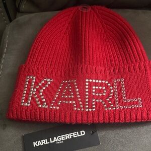 Karl Lagerfeld Kids Sparkling Red Hat